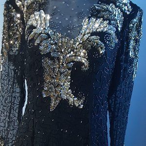 VINTAGE EVENING GOWN by LAURENCE KAZAR NEW YORK